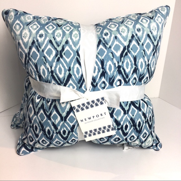 Newport Throw Corinthian Pillows 2pc set Indoor /Outdoor 18" Square Newport Throw Corinthian Pillows 2pc set Indoor /Outdoor 18" Square
